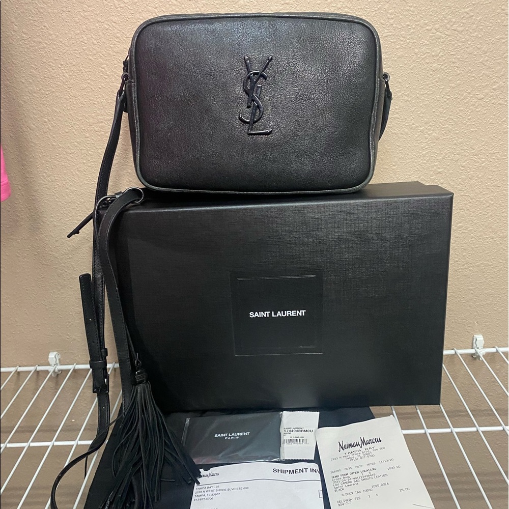 Yves Saint Laurent YSL Lou camera bag . Great condition . smooth black